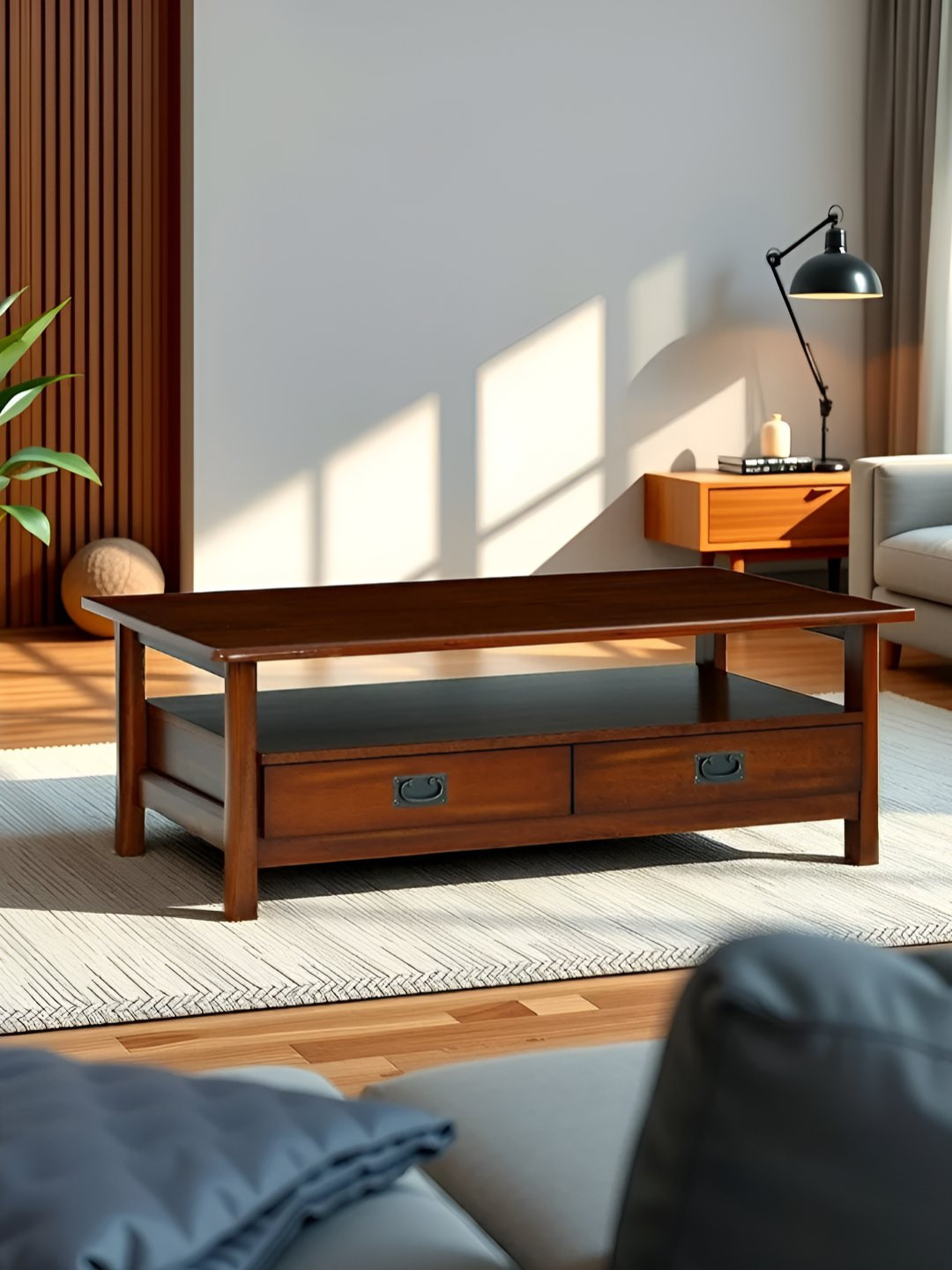 Royaloak Texas American Brown Wooden Center Table