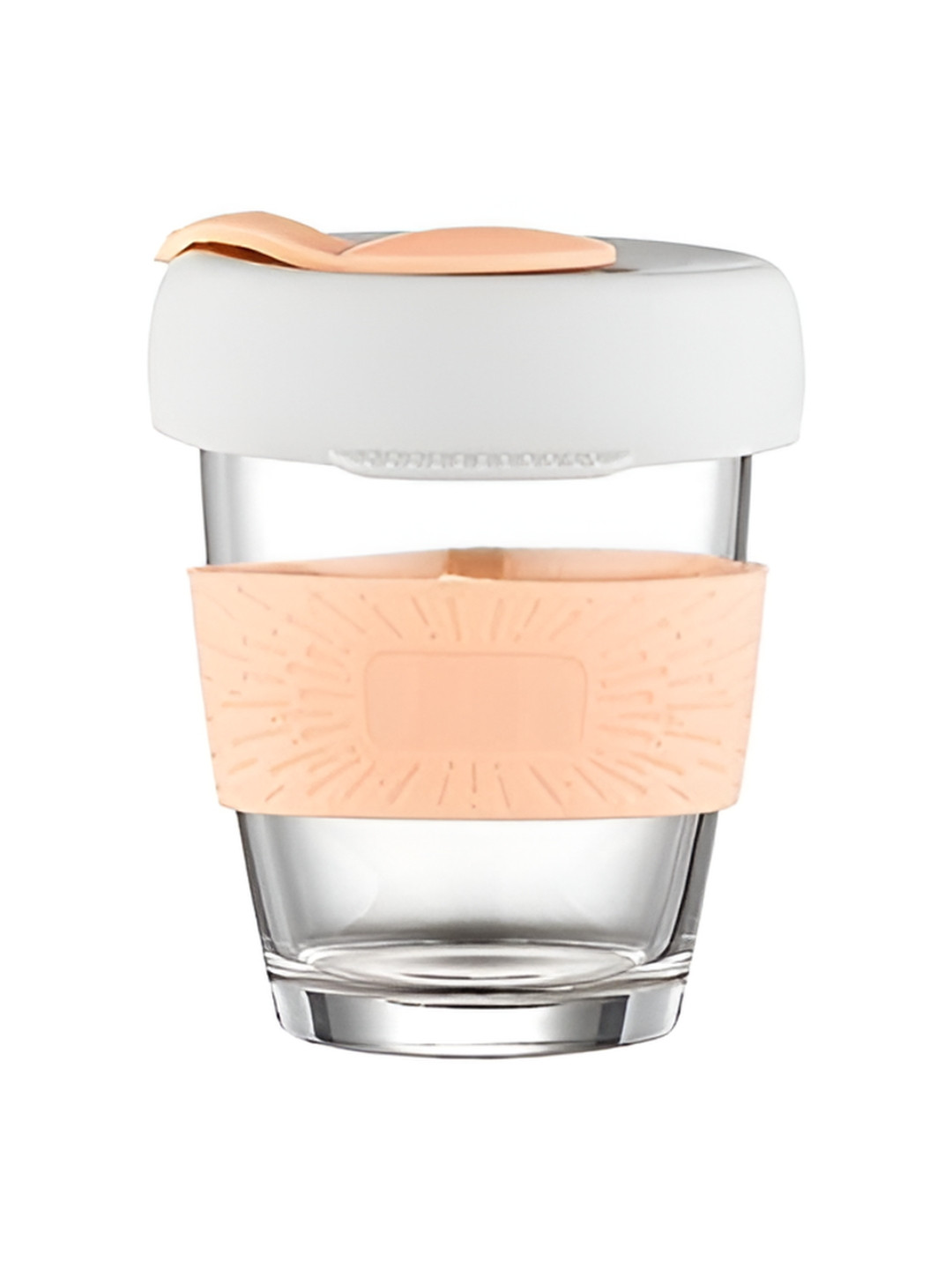 We3 Orange Glass Microwave Safe 2 Piece Mugs-350ml