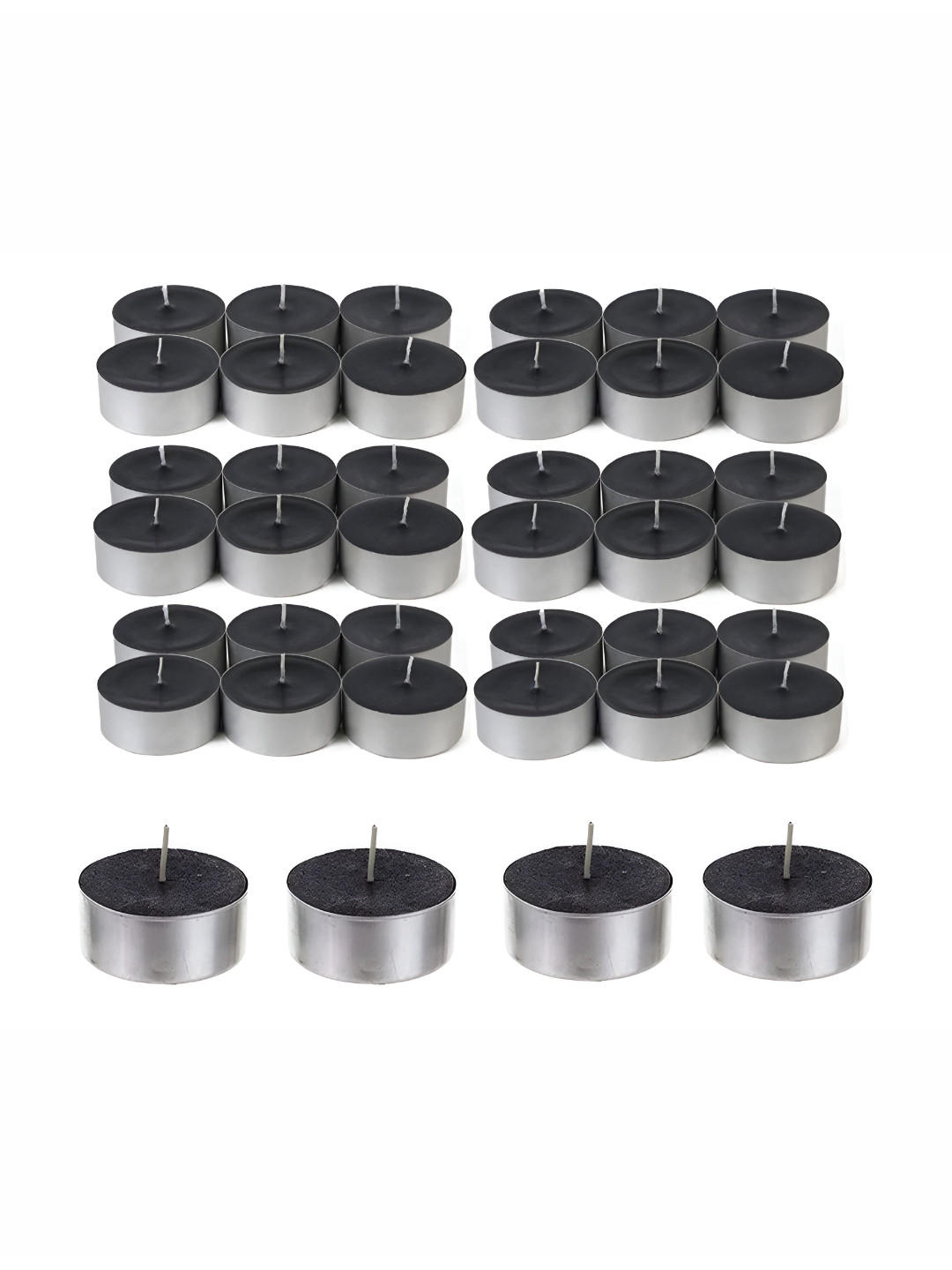 atorakushon 40Pcs Scented 1 Wick Scented Solid Round Regular Tea Light Candles