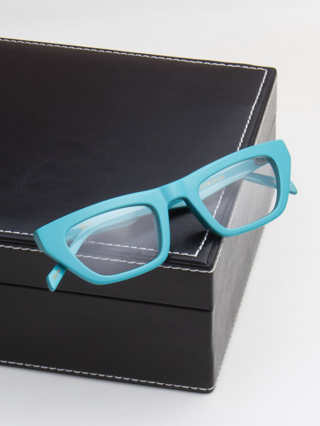 Ted Smith Women Turquoise Blue Cateye Premium Acetate Frames