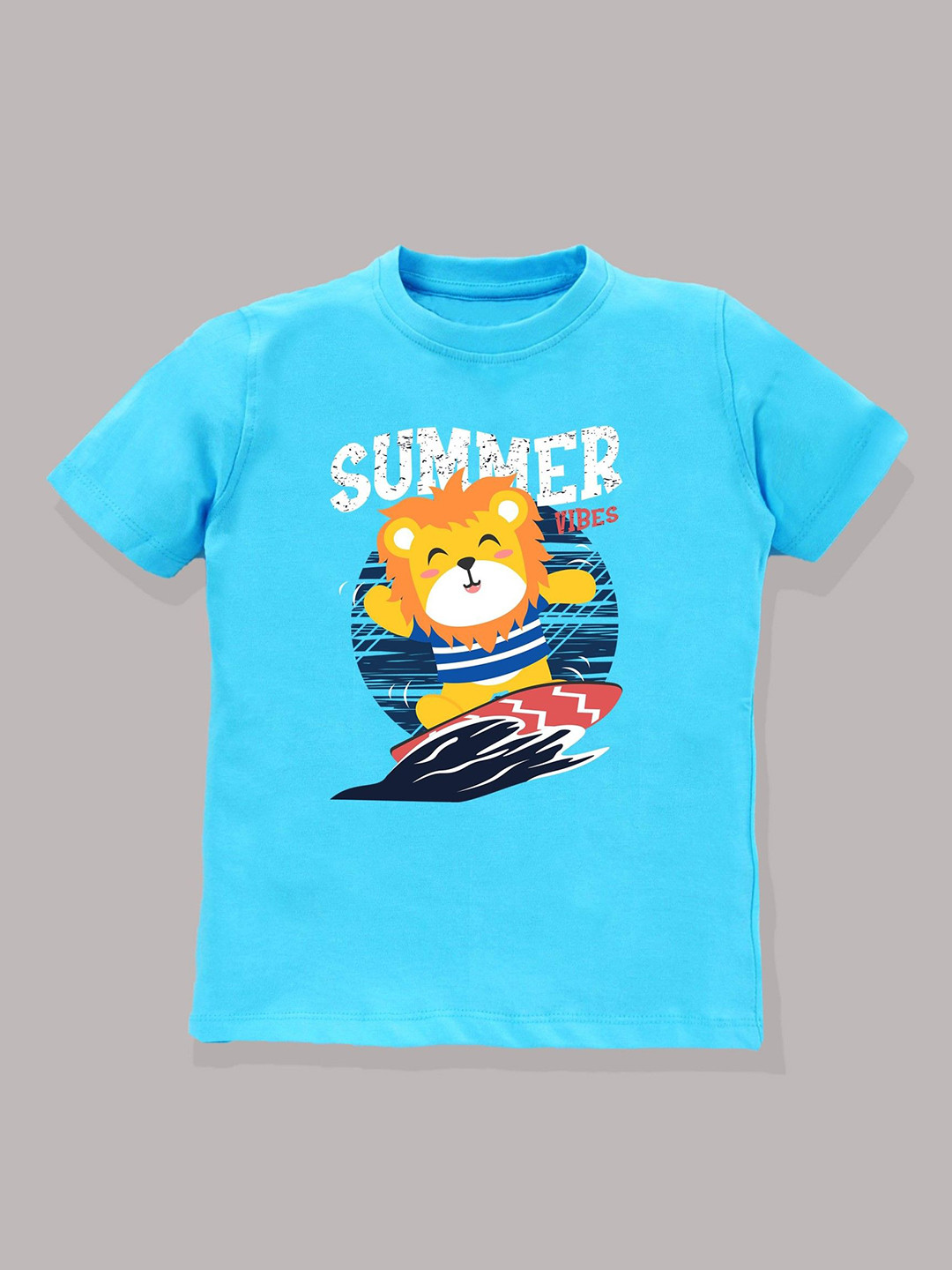 KAVEE Boys Bio Finish Graphic Printed Round Neck Cotton T-shirt