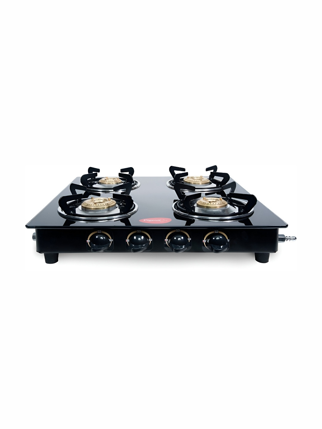 Pigeon Black Brunet 4 Burner Manual Ignition Gas Stove
