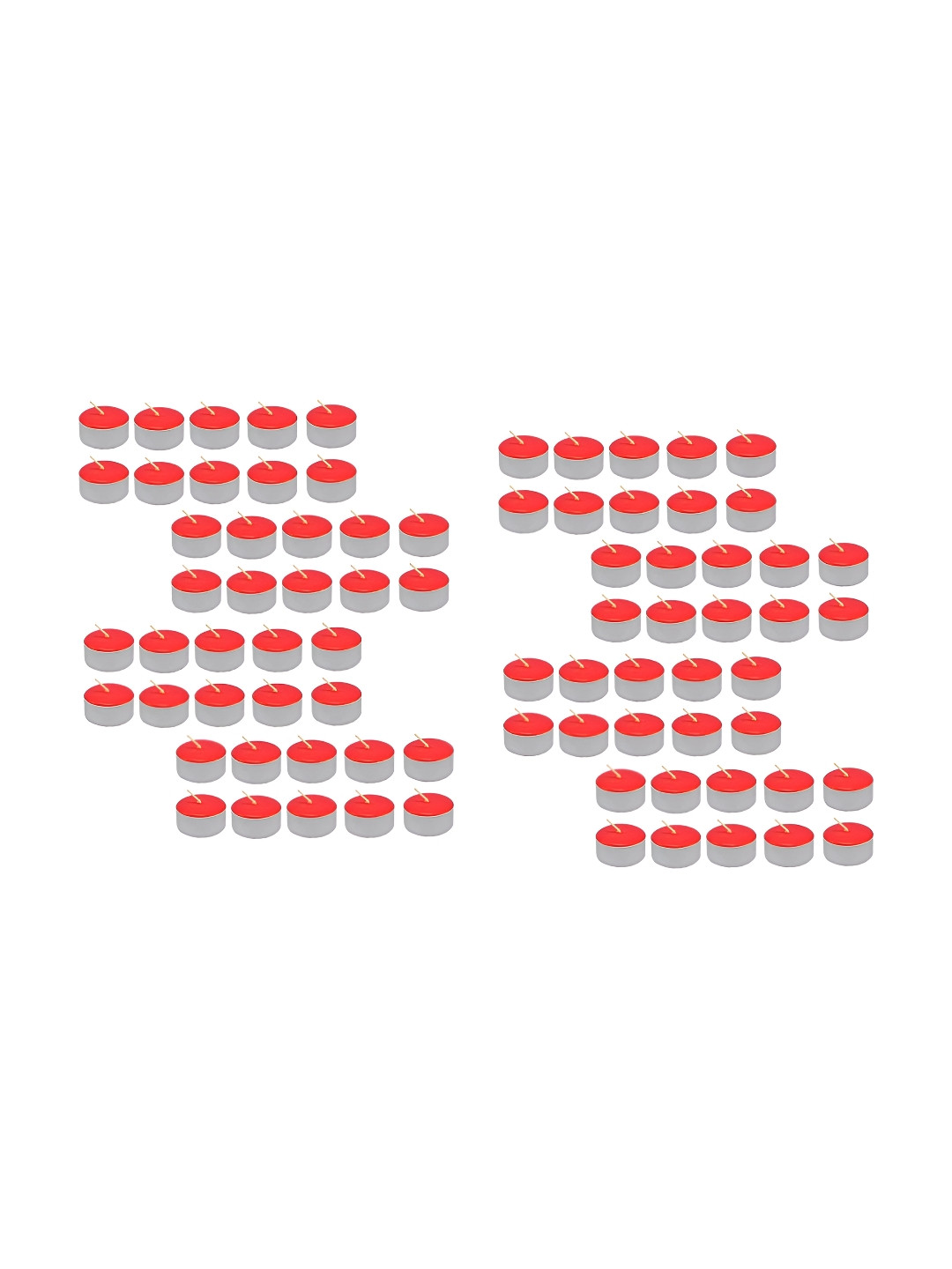 atorakushon 80Pcs Scented 1 Wick Scented Solid Round Regular Tea Light Candles