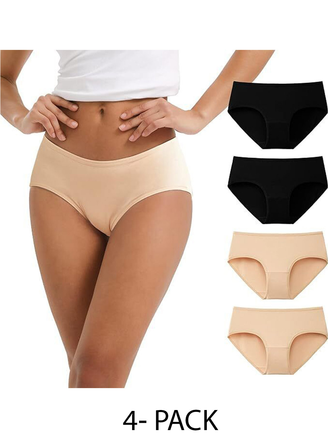 Diving Deep Pack of 4 Hipster Briefs