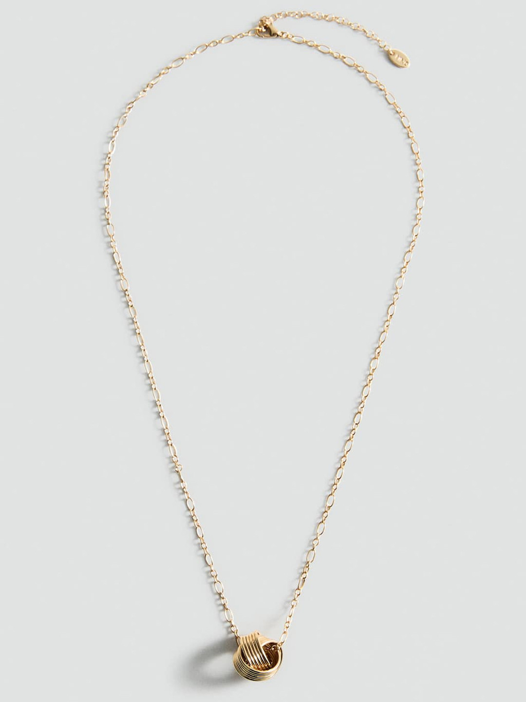 MANGO Link Chain Design Necklace With Pendant