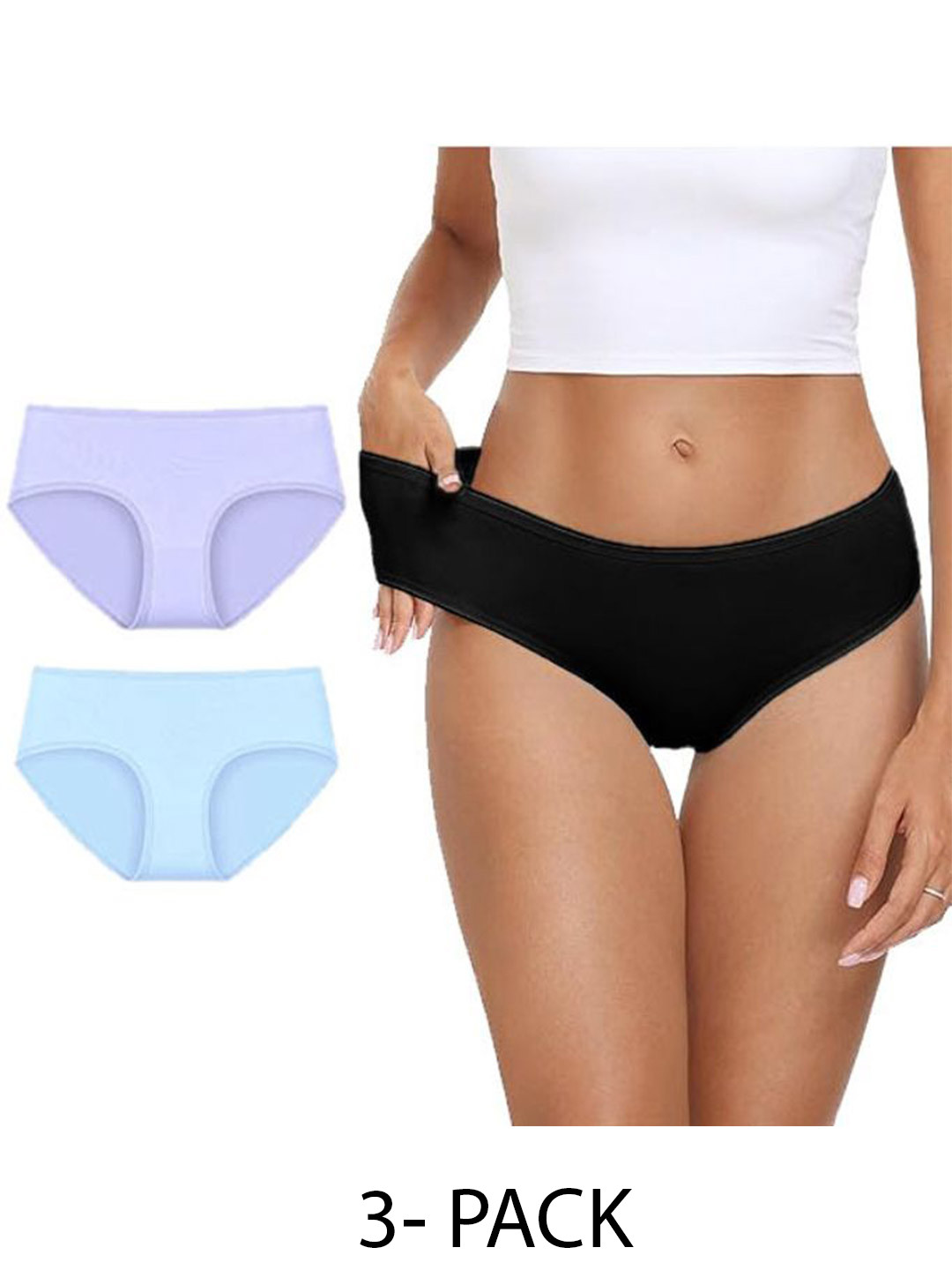 Diving Deep Women Pack of 3 Hipster Briefs