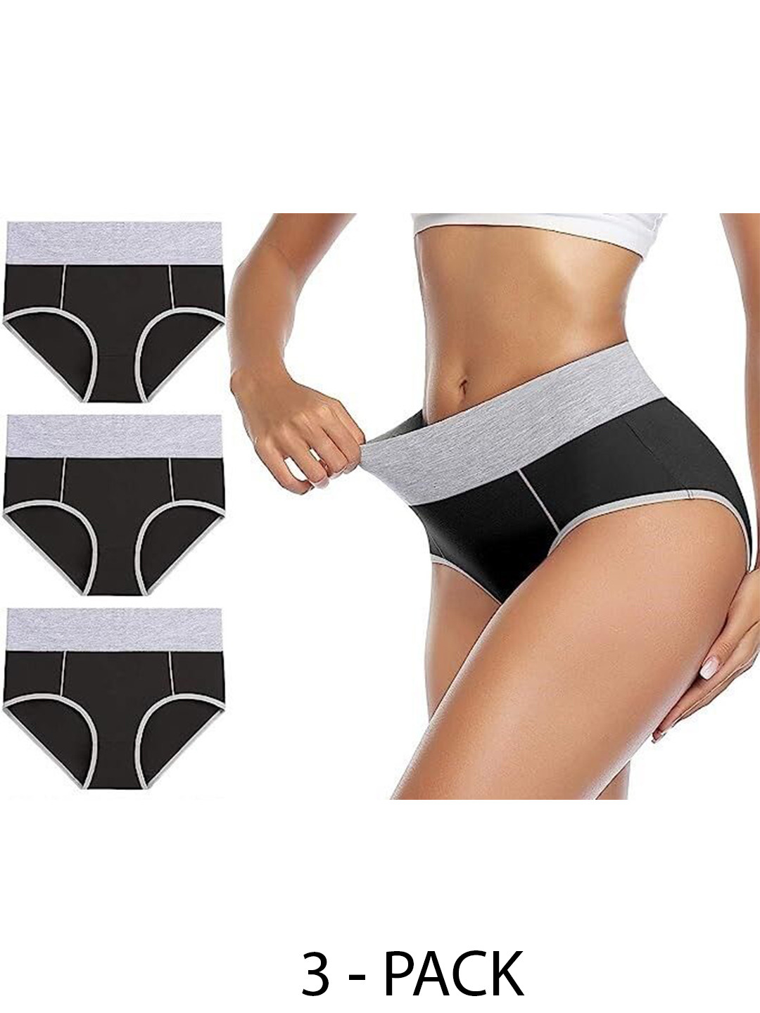 Diving Deep Women Pack of 3 Colourblocked Hipster Briefs