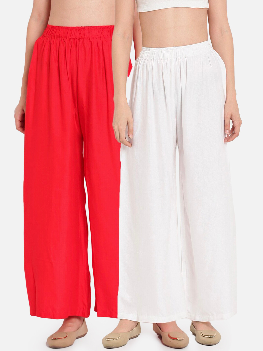 BCZ Style Women Handloom Palazzos Pack of 2