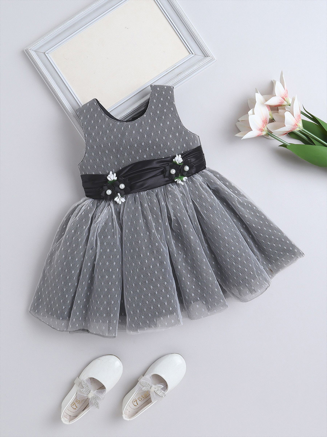 The Magic Wand Polka Dot Print Fit & Flare Dress