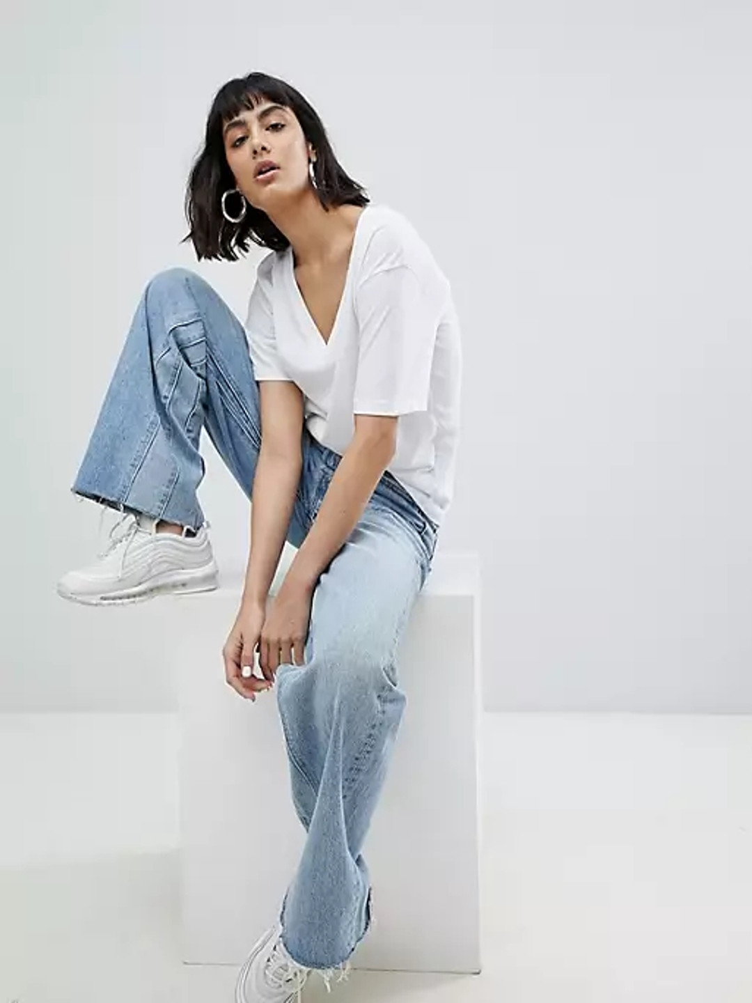 COLOR CAPITAL Flared Sleeve Wrap Top
