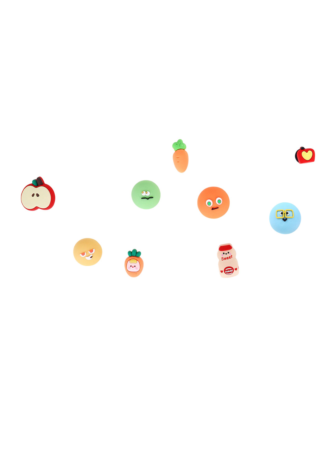 CASSIEY 9Pcs Patterned Shoe Jibbitz