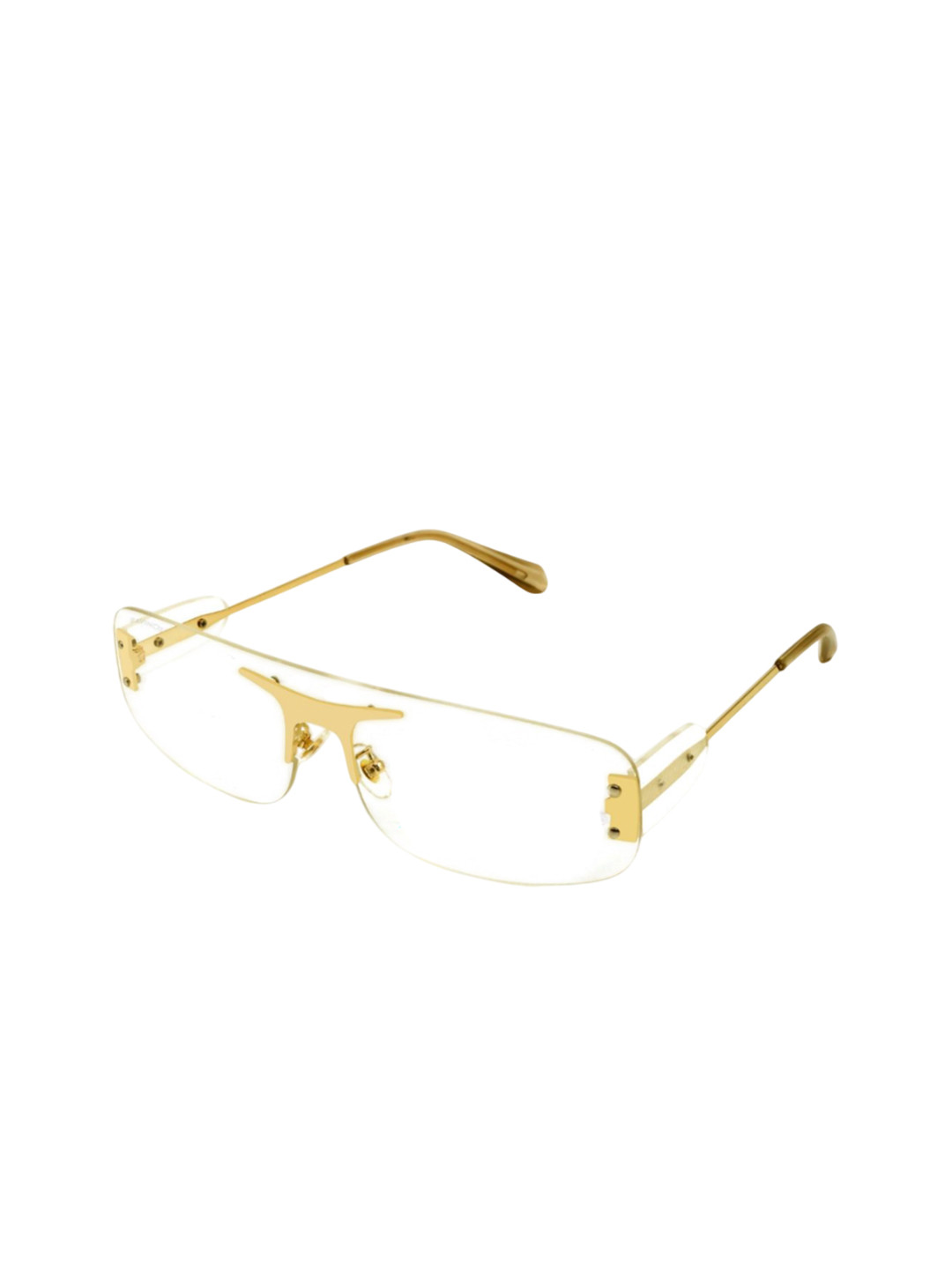 BAVINCIS Unisex Rectangle Sunglasses with UV Protected Lens Bayons-063-Gold-And-Day-Night