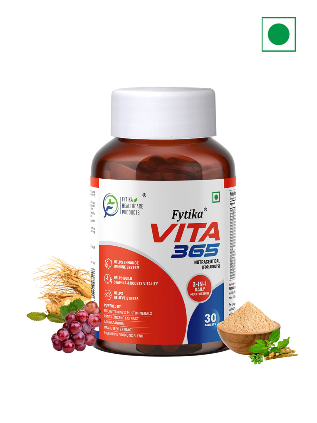 FYTIKA Vita 365 Tablets To Boosts Energy - 30 Tablets