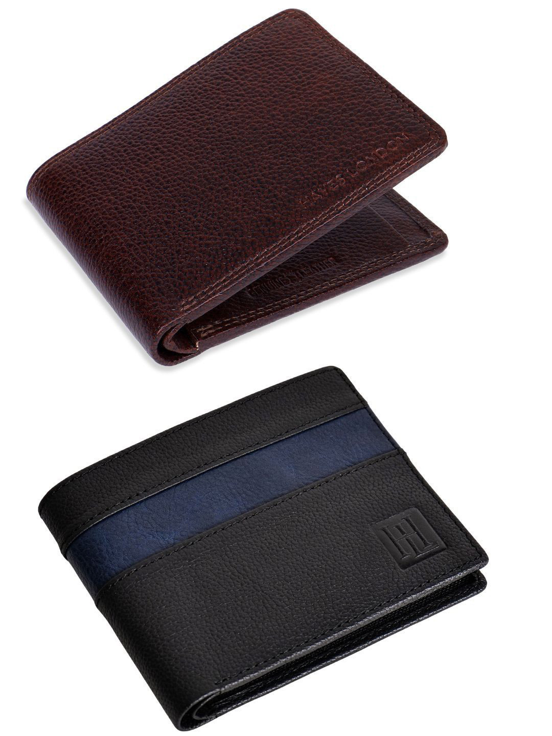 Hayes London Men Wallets Pack of 2 Genuine Leather with RFID Blocking Combo