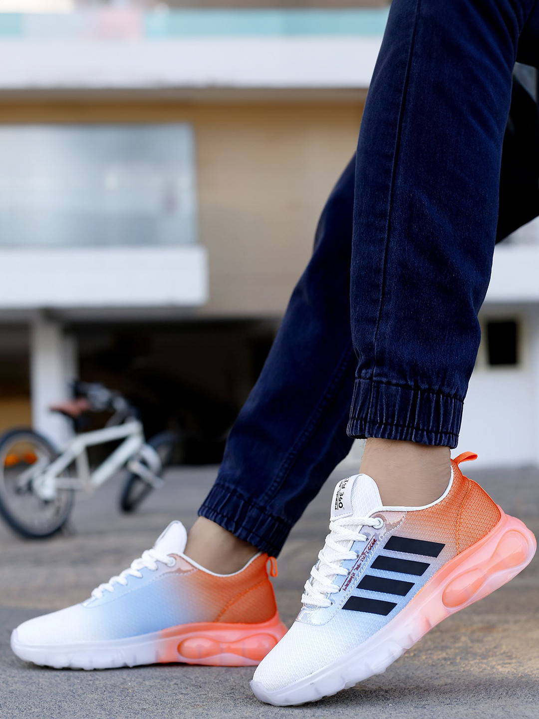 JK Port Men Mesh Walking Non-Marking Shoes