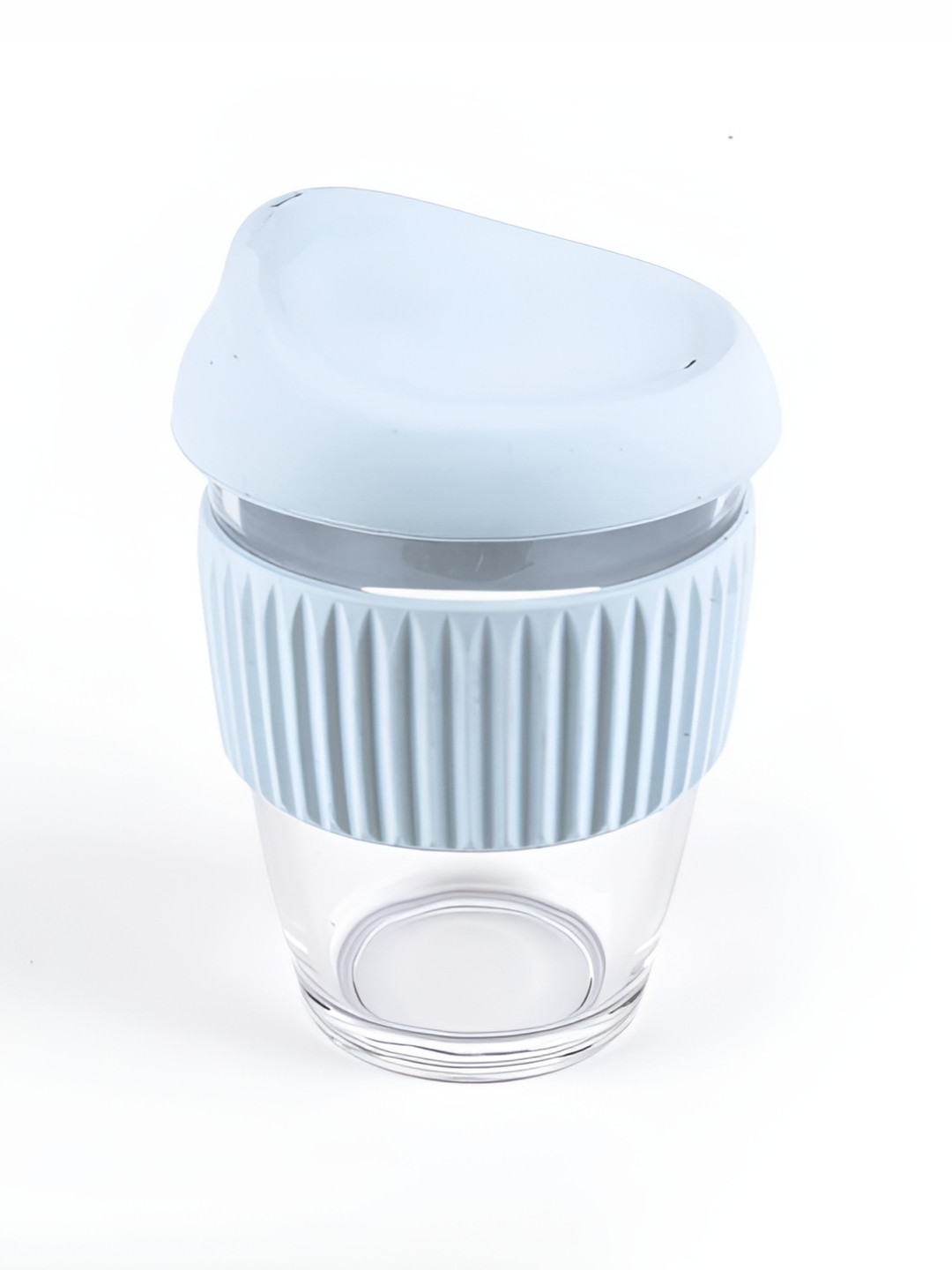 We3 Mr and Mrs Blue Textured Glass Microwave Safe Cup-300ml