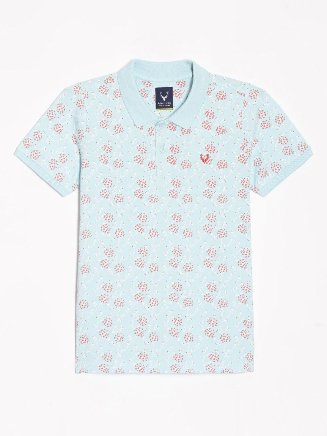 Allen Solly Junior Boys Abstract Printed Polo Collar Cotton Casaul T-shirt