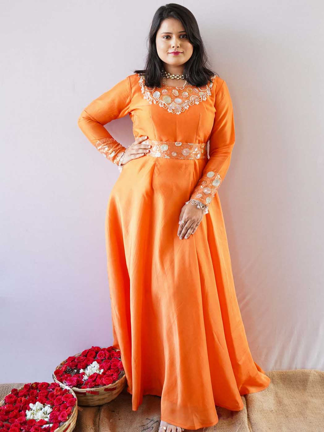 Anvi Styles for Stories Women Sequinned Kurta