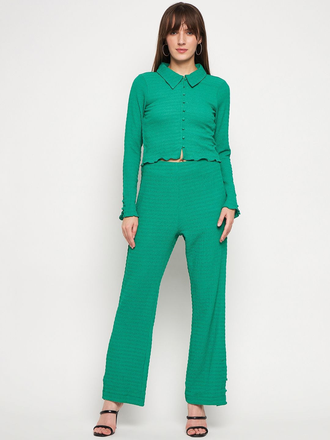 Madame Long Sleeves Shirt With Trouser