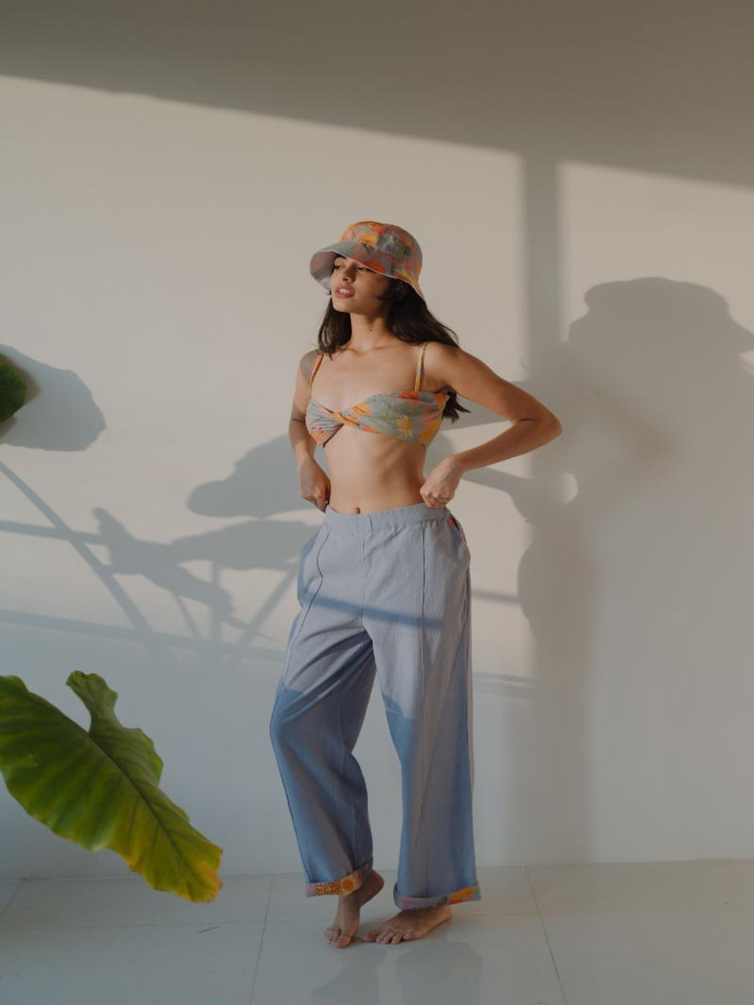 LABEL SUGAR Women Organic Cotton Relaxed-Fit Regular Trousers