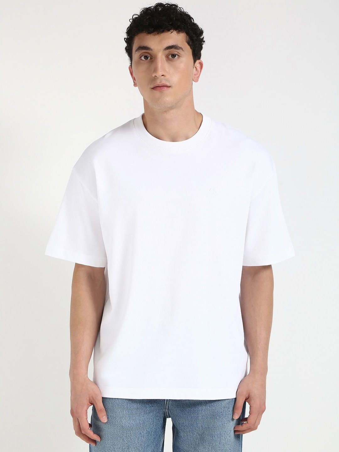 Calvin Klein Jeans Men Organic Cotton Raw Edge T-shirt