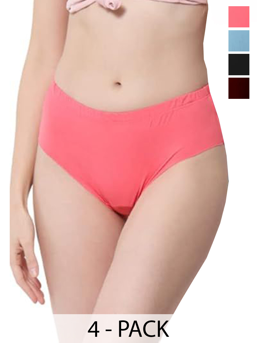 BEWILD Pack Of 3 Mid Rise Hipster Briefs MALIKA_PANTY_S