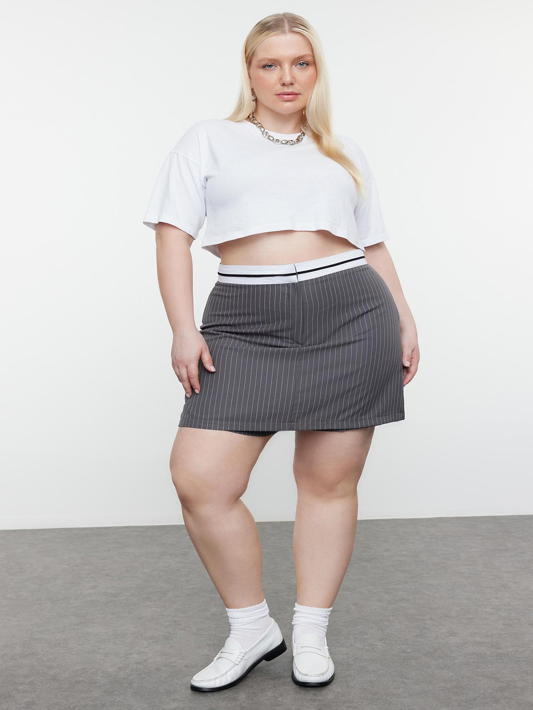 Trendyol Women Striped Checked Shorts