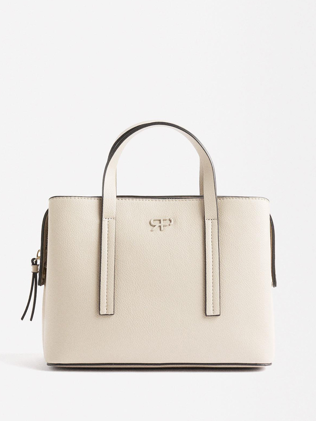 PARFOIS Solid Large Structured Tote Bag