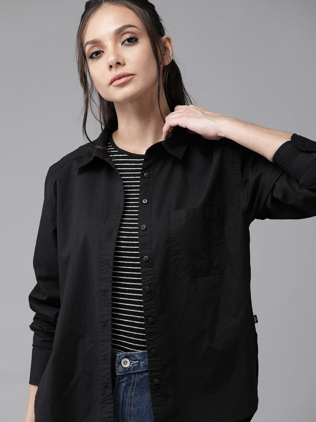 NANCHI Women Classic Opaque Casual Shirt