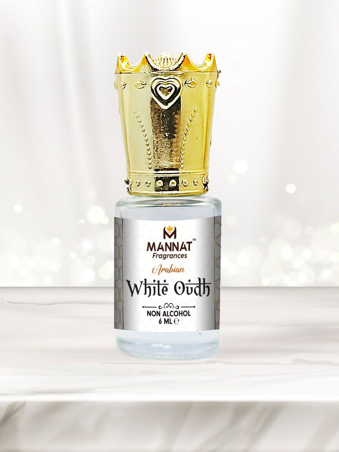 mannat fragrances White Oudh Long Lasting Attar - 6 ml