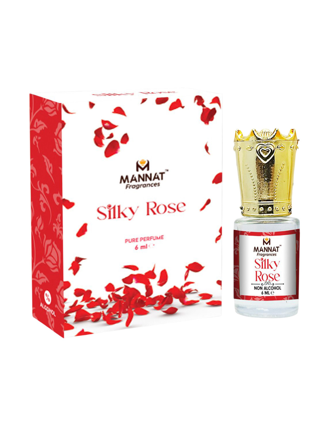 mannat fragrances Silky Rose Long Lasting Attar - 6 ml