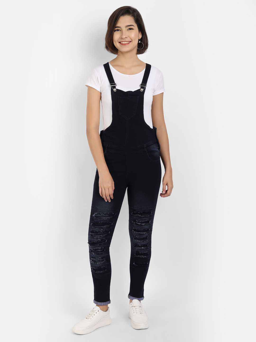Broadstar Stretchable Skinny Fit Dungaree
