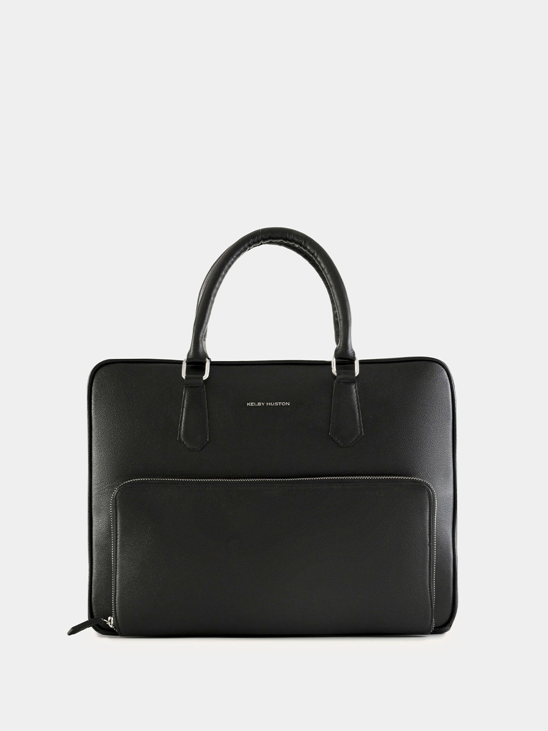 KELBY HUSTON Unisex Textured Leather Apex Laptop Bag