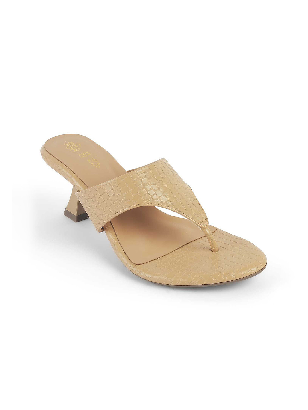 Tresmode 249-HELENE Women Textured Kitten Sandals
