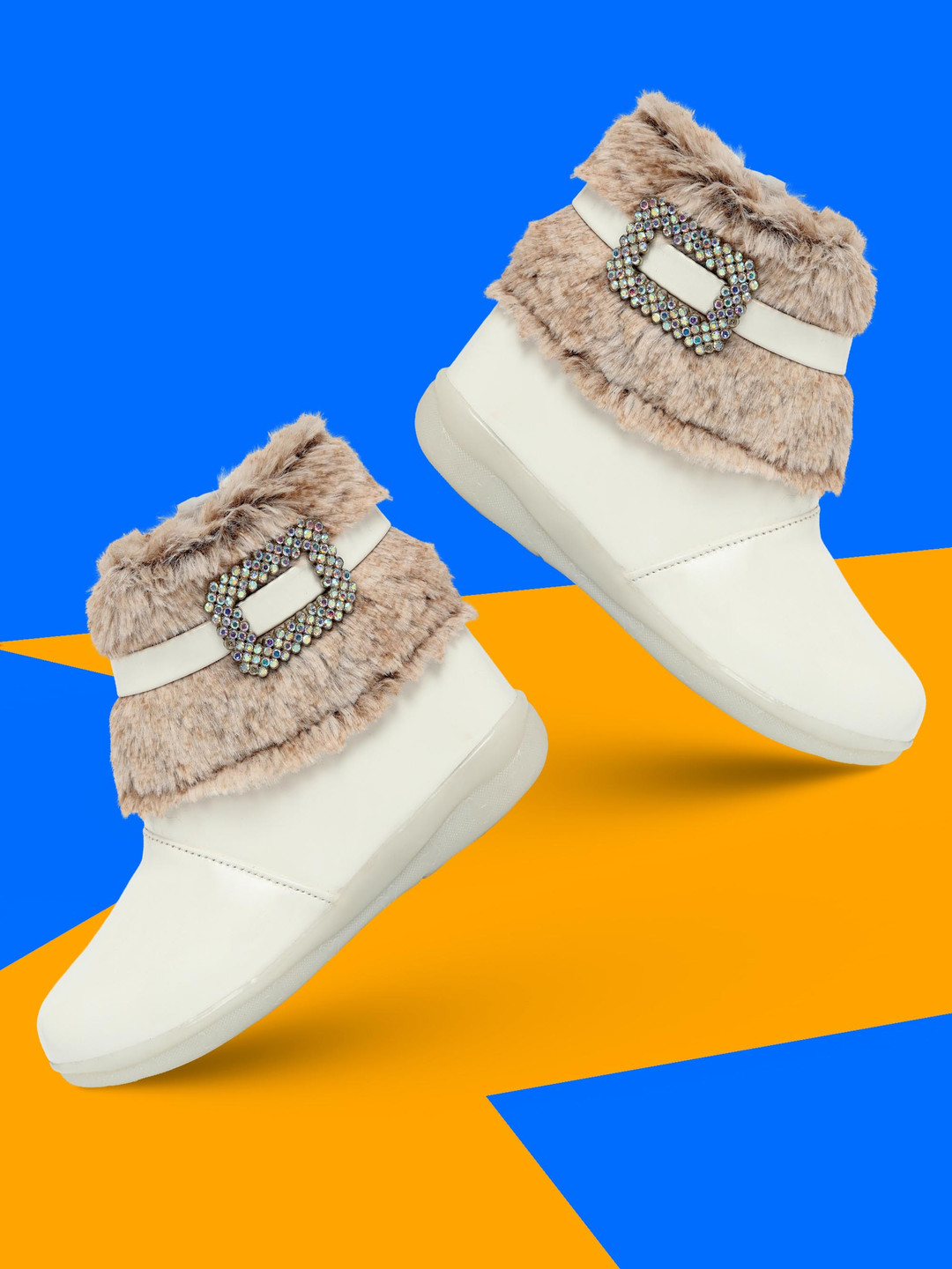 BAESD Girls Mid Top LED Winter Boots