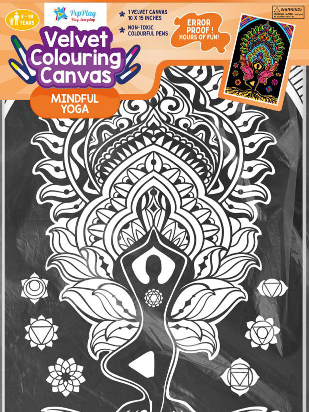 PepPlay Kids Yoga Colouring Posters Art and Craft