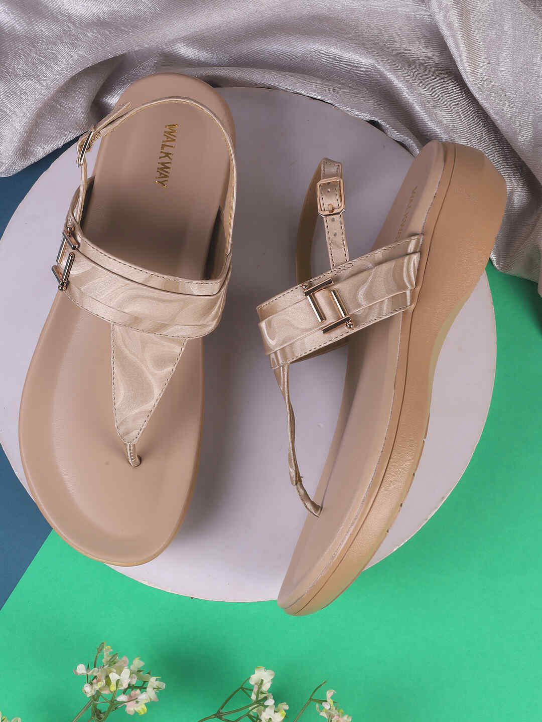 WALKWAY by Metro Stiletto Peep Toes with Buckles