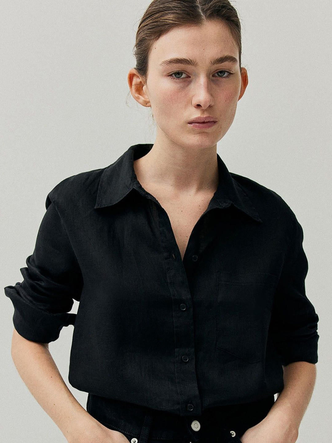 WHY SO FAB Women Classic Opaque Casual Oversized Shirt