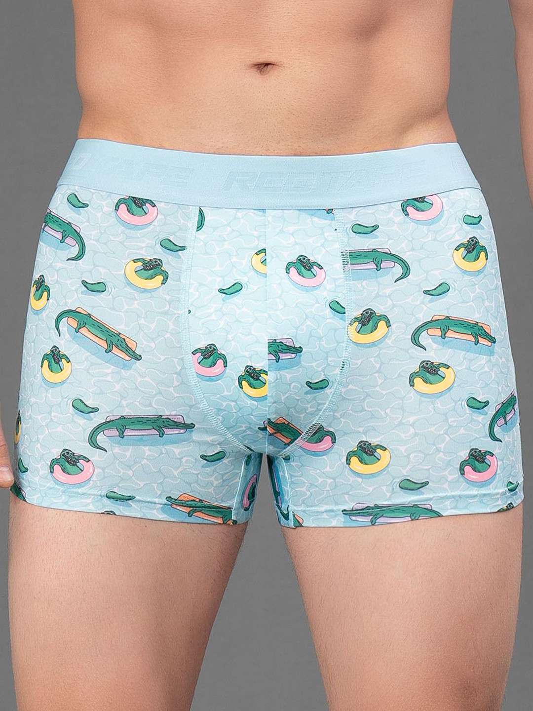 Red Tape Polyester Elastane Printed Trunks