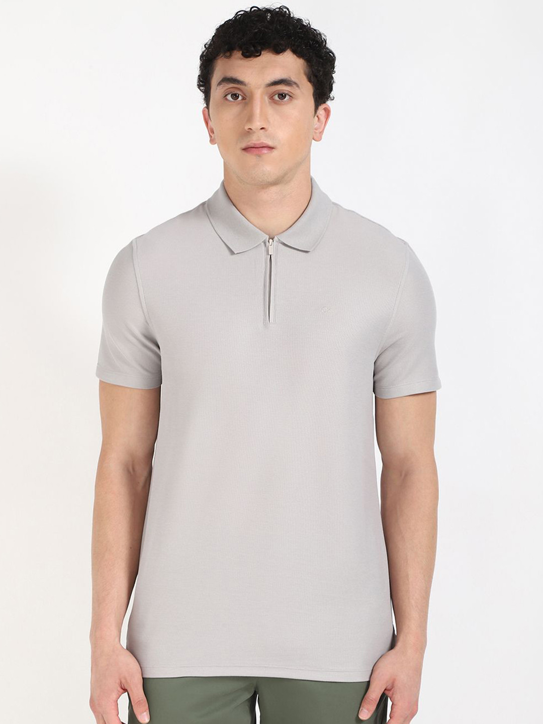 Calvin Klein Jeans Polo Collar Short Sleeves Quick Drying T-shirt