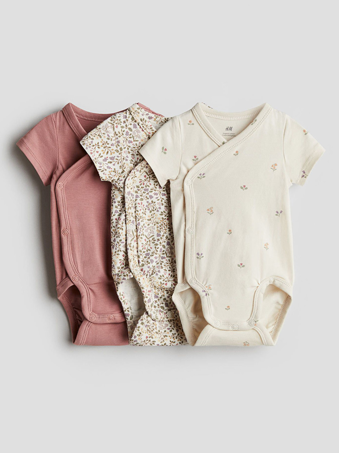 H&M 3-Pack Wrapover Bodysuits