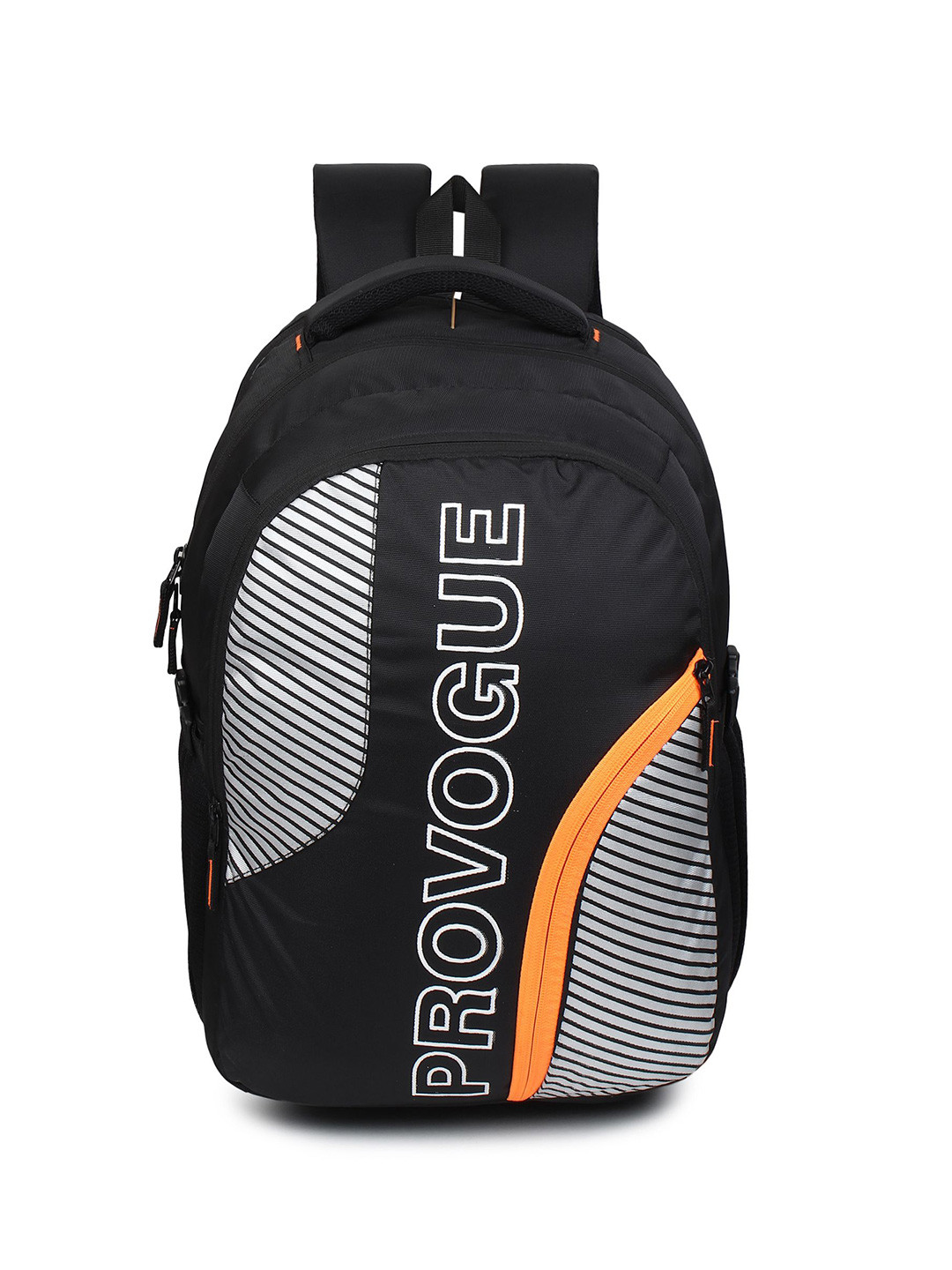 Provogue Unisex Brand Logo Printed Backpack with Compression Straps