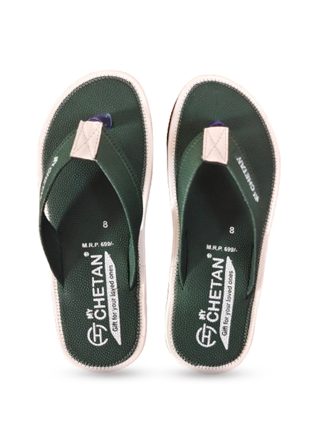 MyChetan Men Printed Thong Flip-Flops