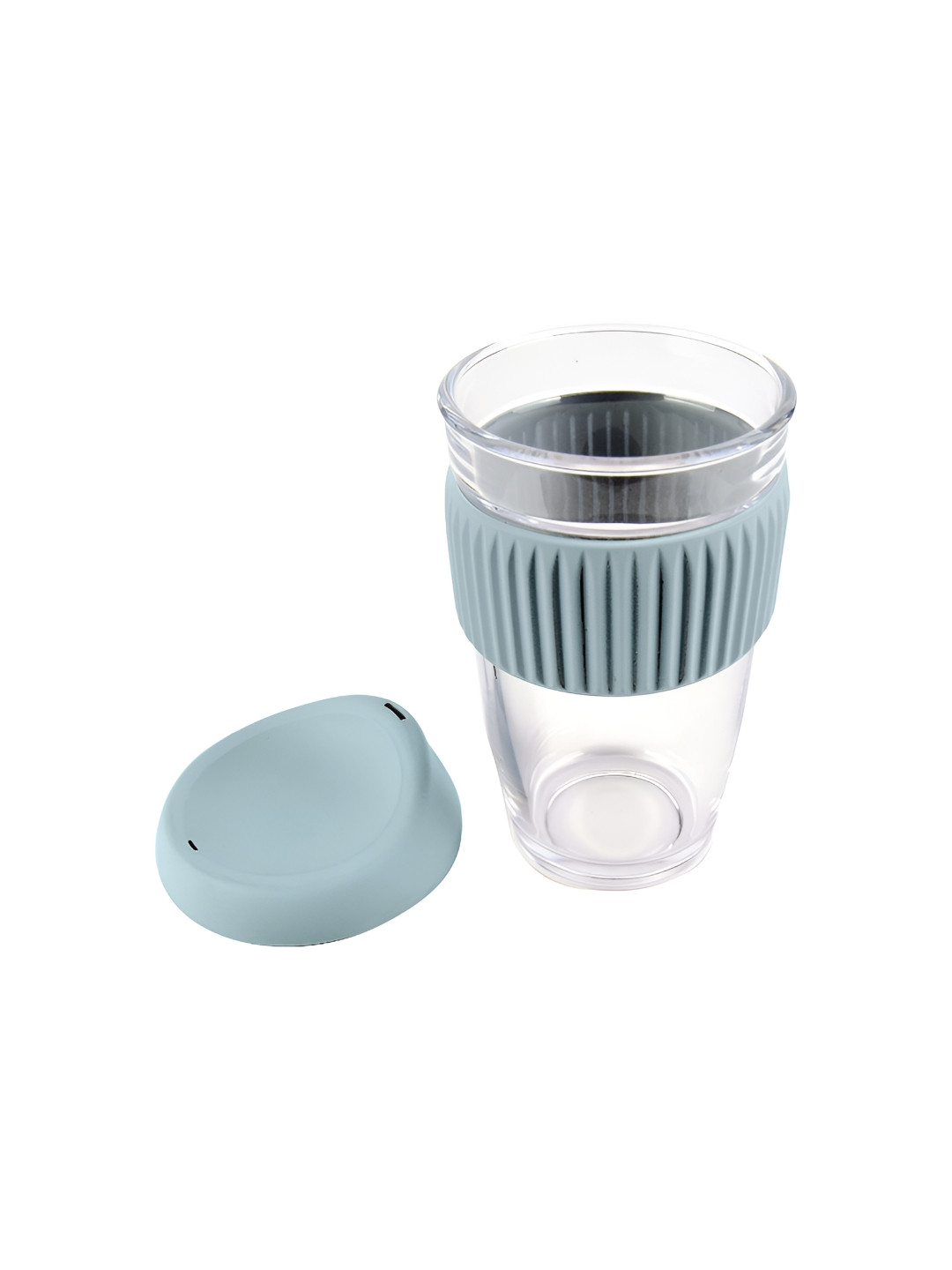 We3 Blue Glass Microwave Safe Cup-500ml