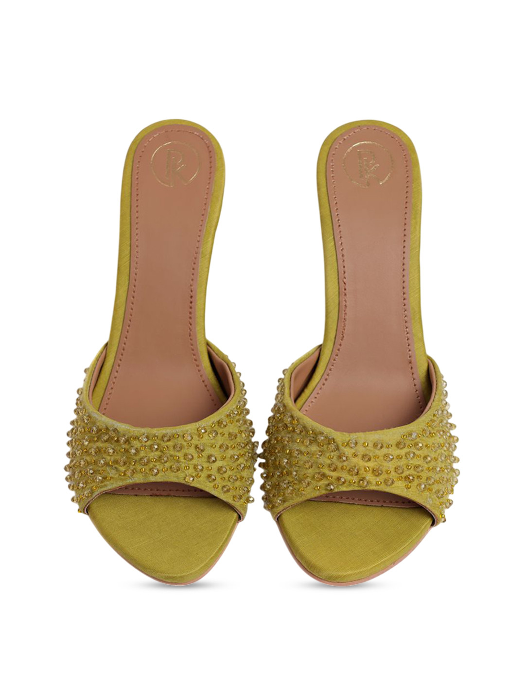 Preet Kaur Women Embellished Leather Pumps Heels