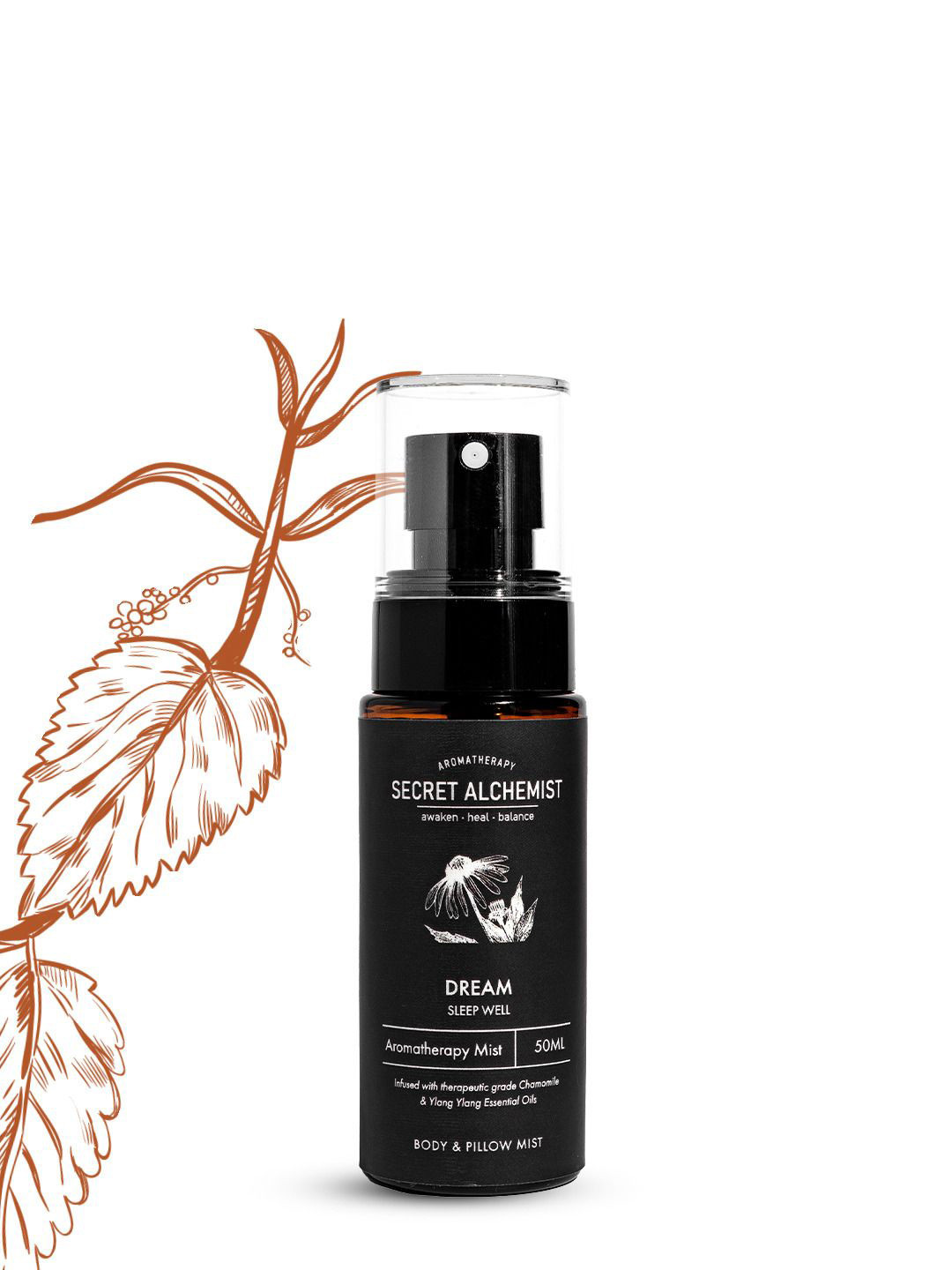 Secret Alchemist Magnesium Body Mist for Better Sleep with Niacinamide