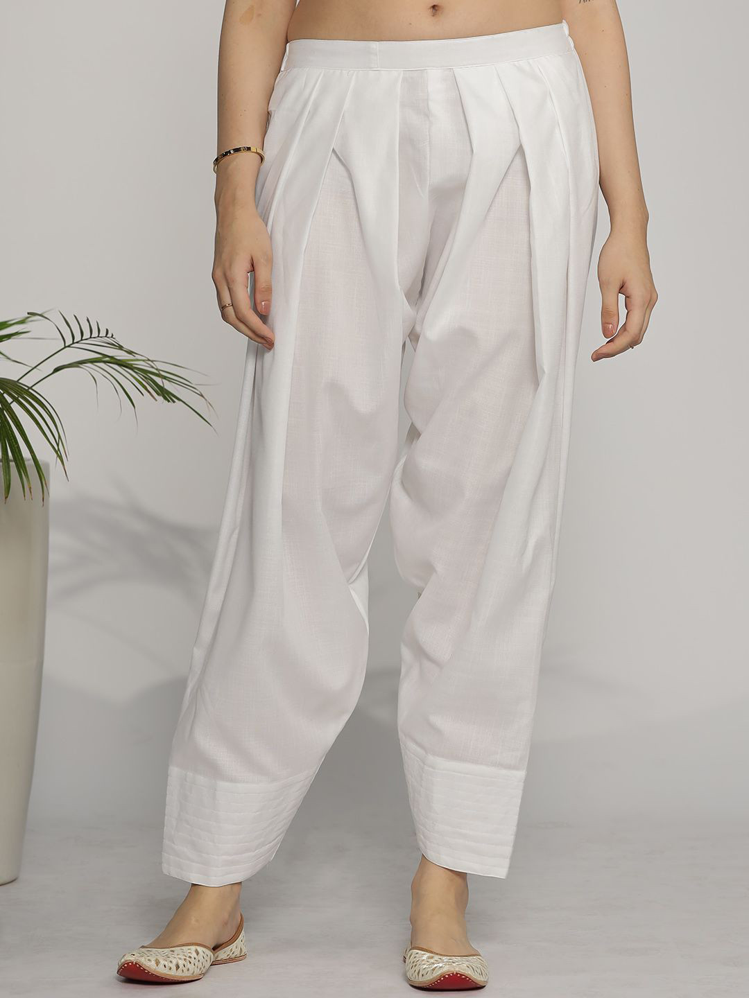 LetsDressUp Women Cotton Slub Farshi Salwar