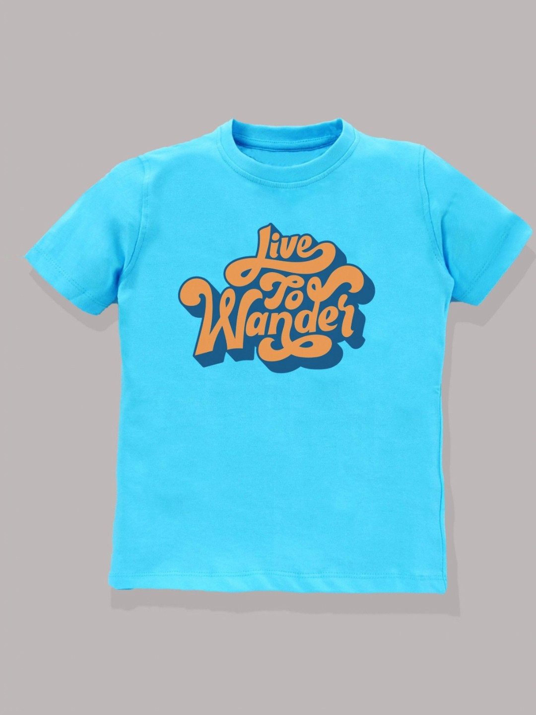 KAVEE Boys Bio Finish Typography Printed Round Neck Pure Cotton T-shirt