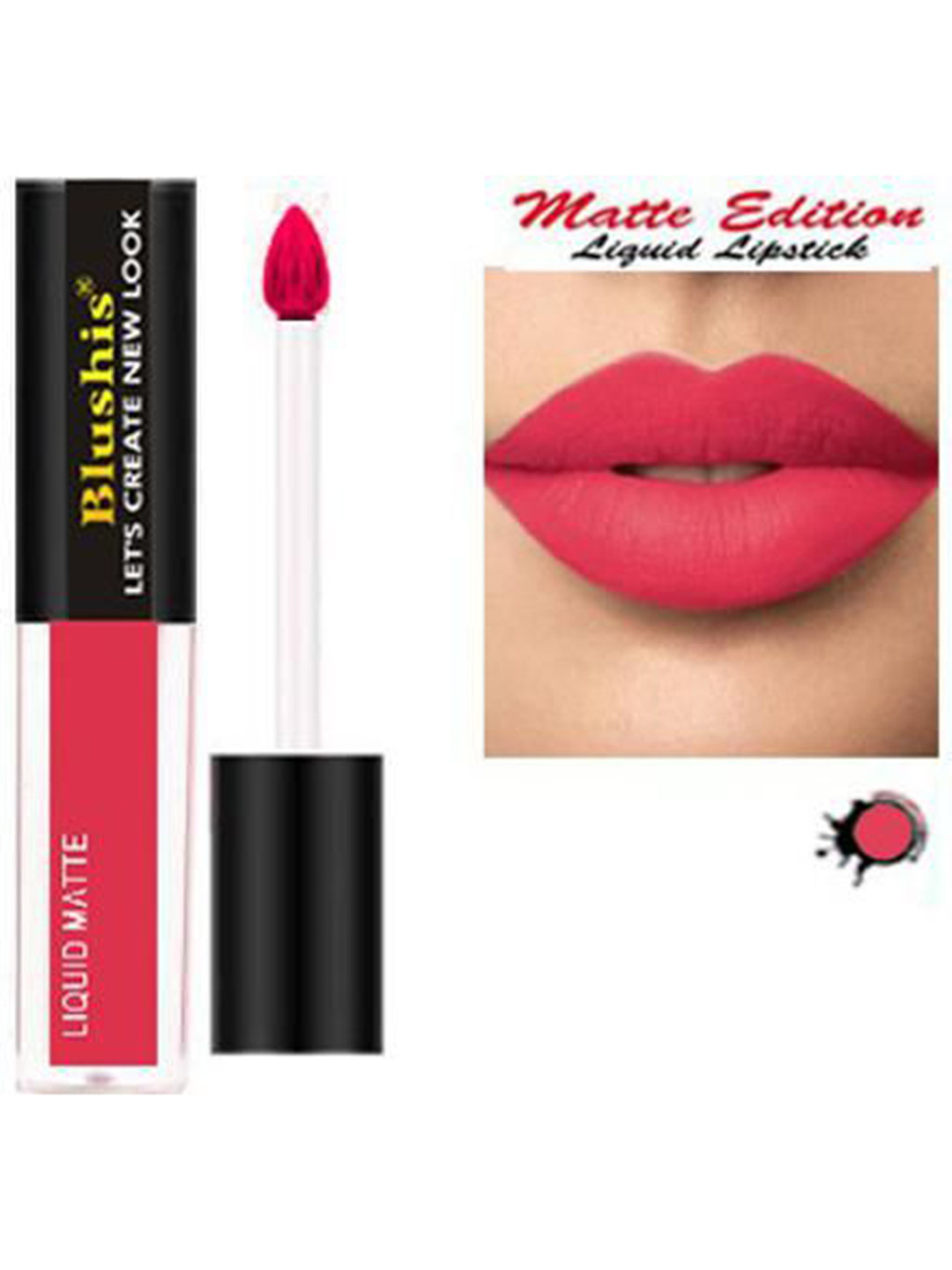 BLUSHIS Non Transfer Liquid Matte Lipstick - 3.5 ml - Pink