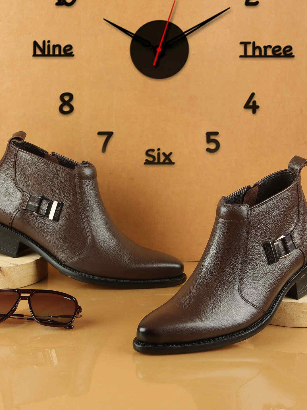 Metro Men Leather Chelsea Boots